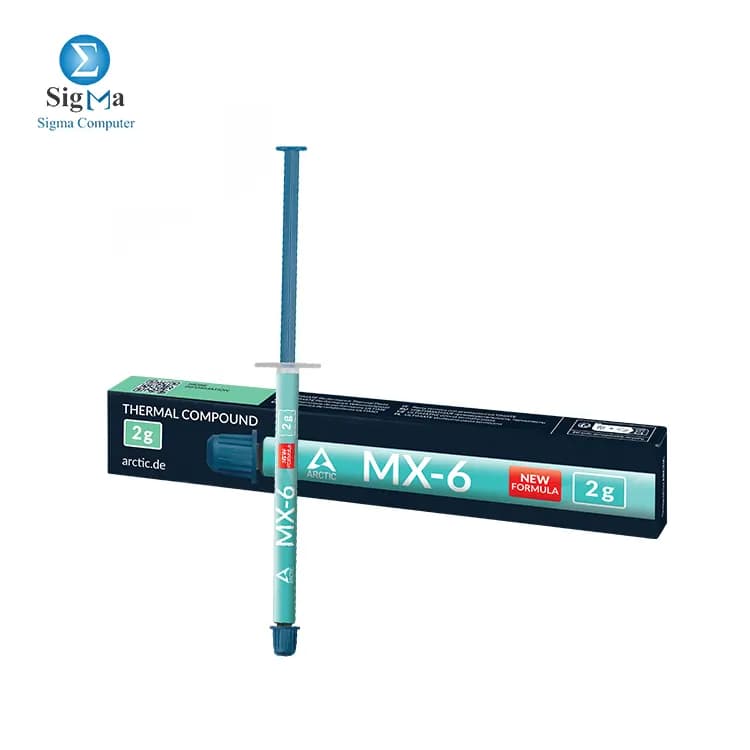 ARCTIC MX-6 (2 g) - Ultimate Performance Thermal Paste for CPU, Consoles, Graphics Cards, laptops, Very high Thermal Conductivity, Long Durability, Non-Conductive