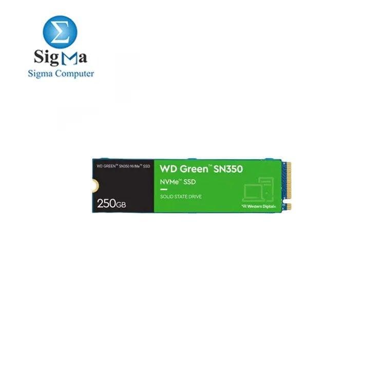 ويسترن ديجيتال 250GB Green SN350 NVMe SSD PCIe Gen3 x4 حتى 2400 MB/S