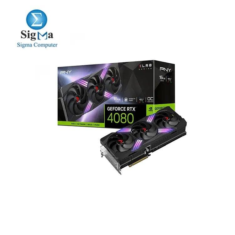 كرت شاشة بي ان واي GeForce RTX 4080 16GB OC XLR8 Gaming Verto TF