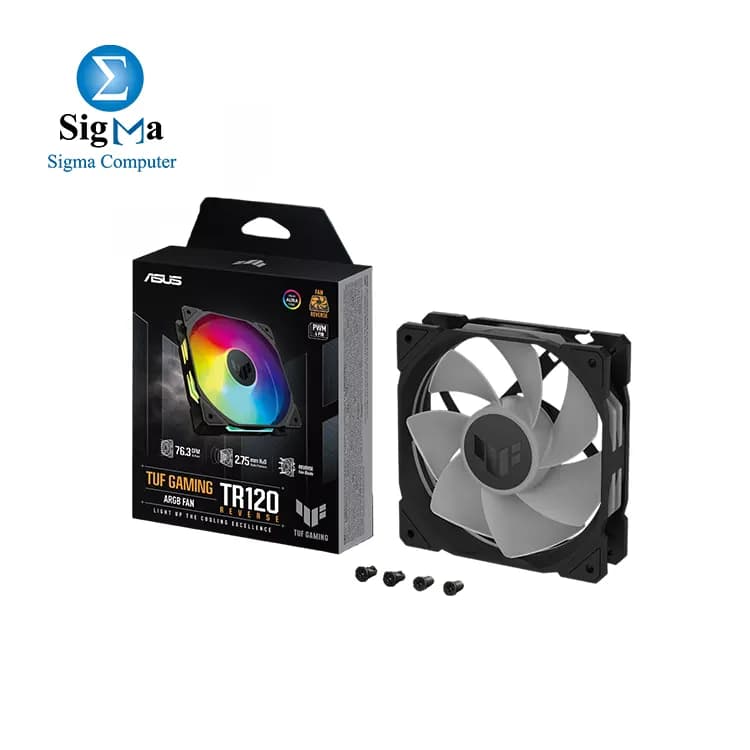 مروحة اسوس TUF Gaming TR120 ARGB Reverse - عبوة فردية