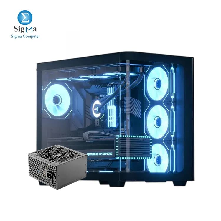 AEROCOOL P500C  Black V1 Mid-Tower Case with  AERO BRONE 750W PSU