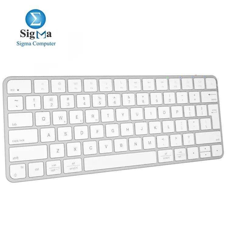 Meetion ikey K210 Wireless Ultra-thin Apple Keyboard With Rechargeable Battery, White