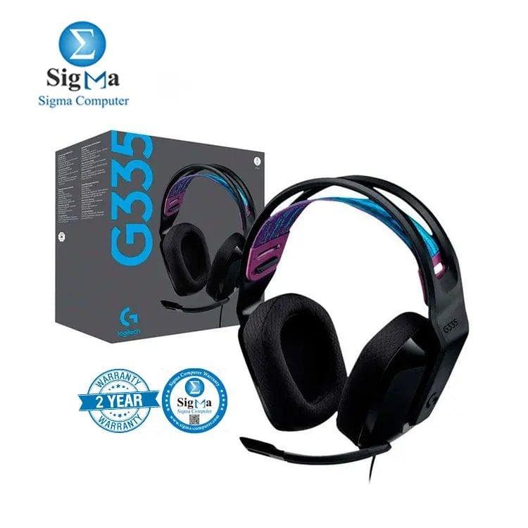 سماعة رأس جيمنج سلكية لوجيتك G335 أسود - 981-000978