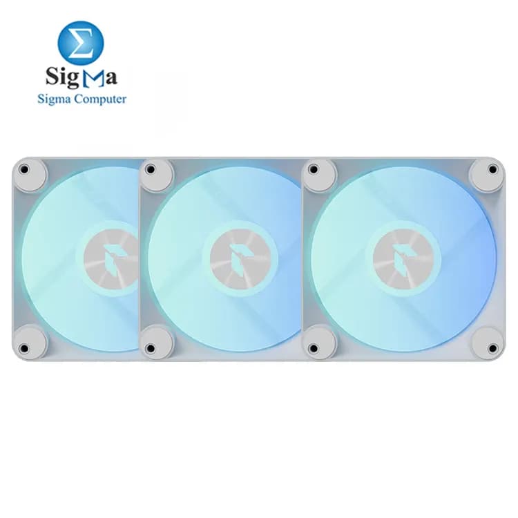 APNX FP1-R 120 Reverse KIT 3 FANS PWM ARGB White 30mm Performance Fans + APNX HUB