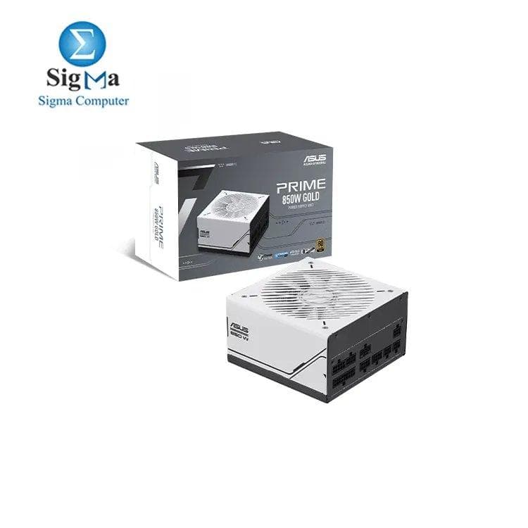 مزود طاقة اسوس Prime 850W Gold (850 وات، متوافق مع ATX 3.0، كامل الوحدات، معتمد 80+ Gold، بكرات مزدوجة)