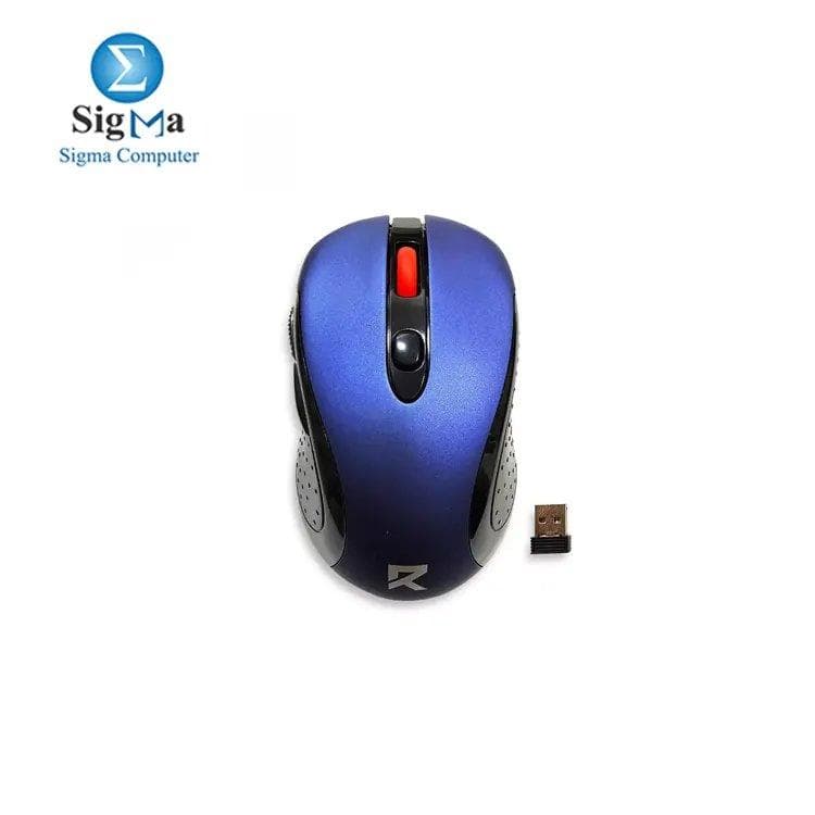 ماوس لاسلكي ريدراجون BM-2638 – دقة 2400 DPI (أزرق)