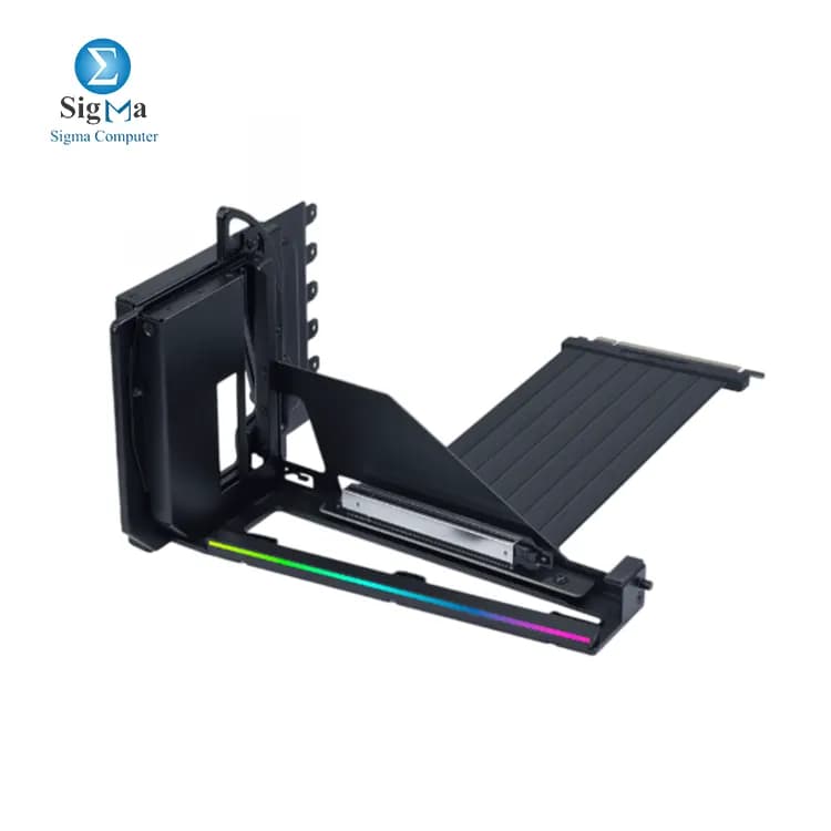 ليان لي Gen 5 200mm حامل كرت شاشة رأسي 4 فتحات ARGB أسود