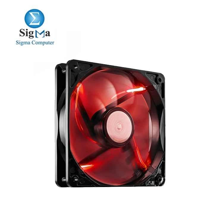 كولر ماستر SICKLEFLOW X (إضاءة LED حمراء) 120MM (منتج بدون تغليف)