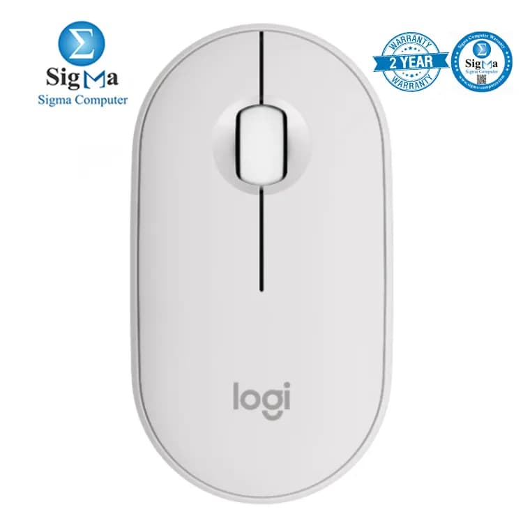 لوجيتك Pebble Mouse 2 M350s - أبيض