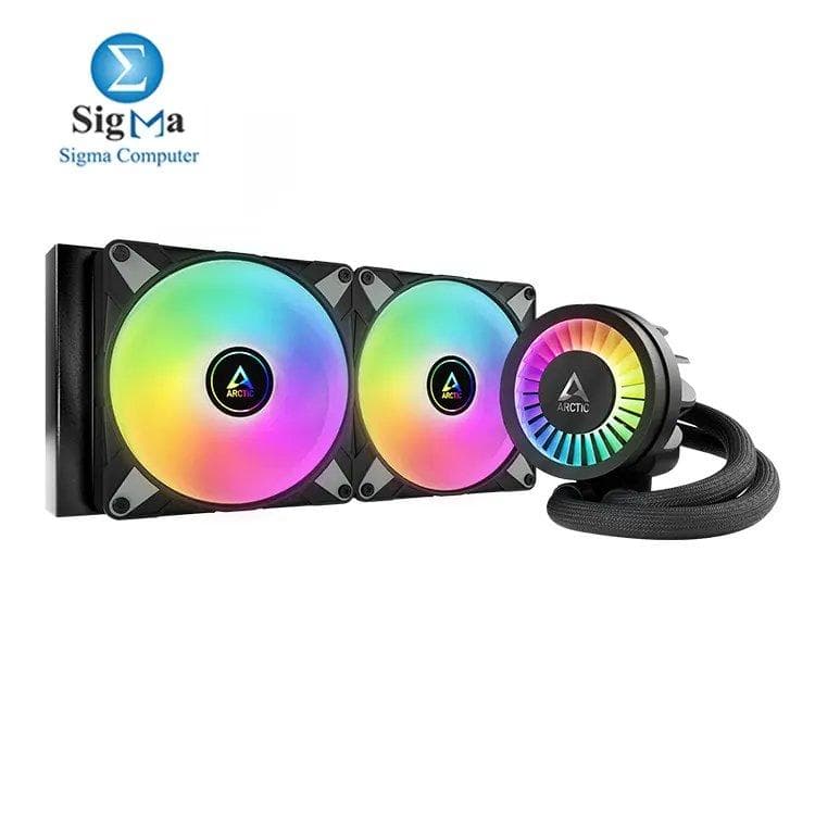 ARCTIC Liquid Freezer III 280 A-RGB - CPU AIO Water Cooler, Water Cooling PC, Intel & AMD, Efficient PWM-Controlled Pump, Fan: 200–1900 RPM, LGA1851 and LGA1700 Contact Frame - Black