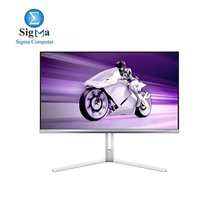 شاشة جيمنج فيليبس ايفنيا 27M2N8500 مقاس 26.5 بوصة OLED بدقة QHD، تردد 360Hz، استجابة 0.03ms، لون أبيض