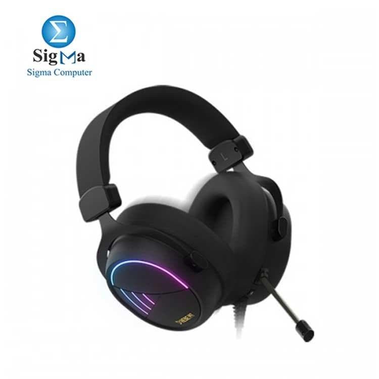 سماعة جيمنج GAMDIAS HEBE M2 RGB مقاس 53 مم بصوت محيطي 7.1 واهتزاز