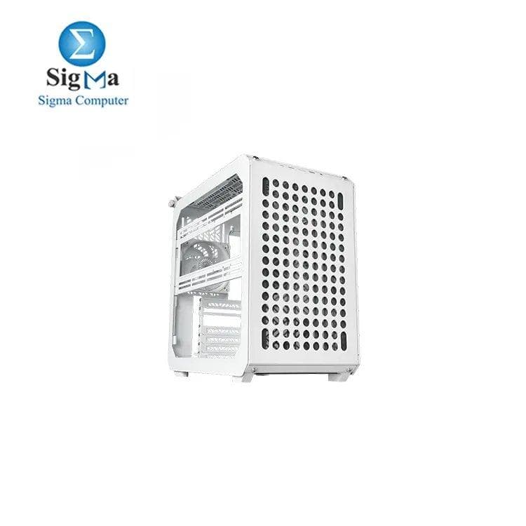 Cooler Master QUBE 500 Flatpack White High Airflow Gaming ATX PC Mid-Tower
