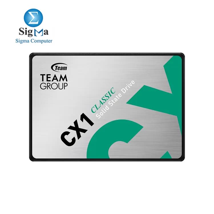 هارد TeamGroup CX1 240GB SSD – SATA III, سرعة قراءة 520MB/s, سرعة كتابة 430MB/s, 80TBW, مقاس 2.5 بوصة, مقاوم للصدمات