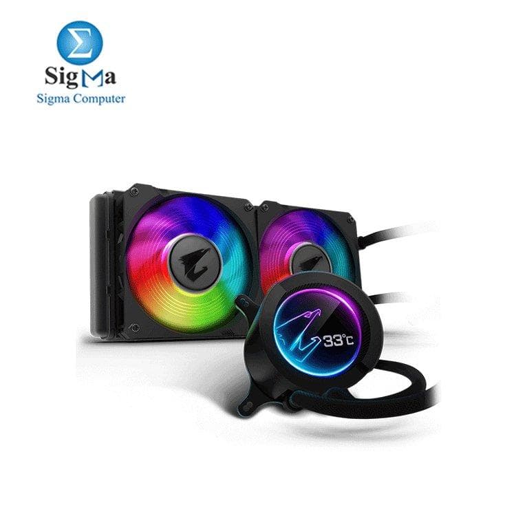AORUS LIQUID COOLER 280, All-in-one Liquid Cooler with Circular LCD Display