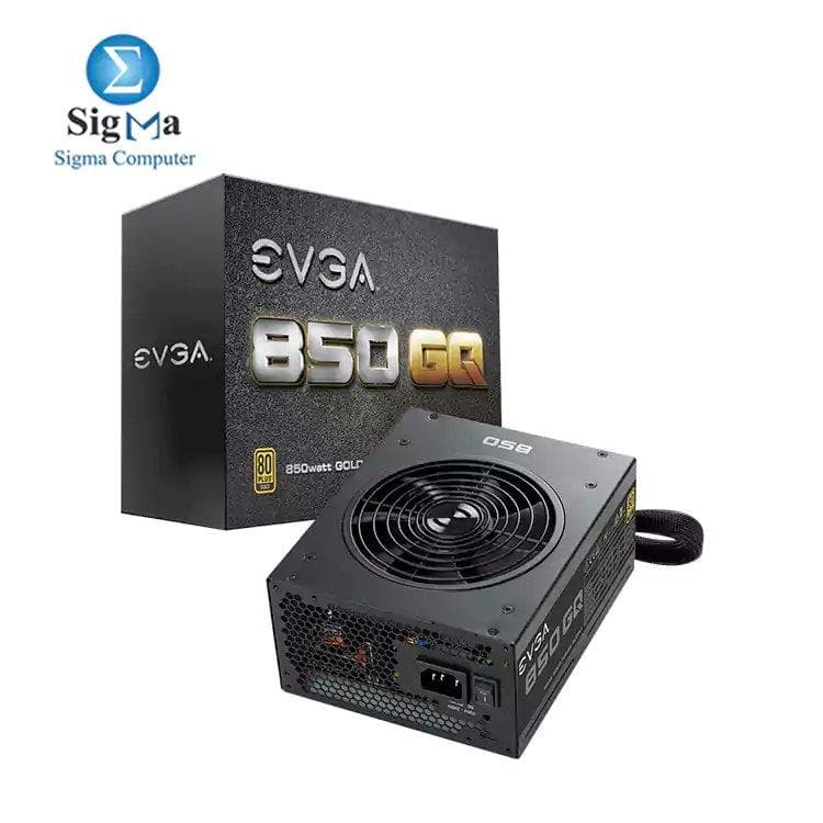 مزود طاقة EVGA 850 GQ، 80+ GOLD 850W، سيمي موديلار، خاصية EVGA ECO Mode، 210-GQ-0850-V2