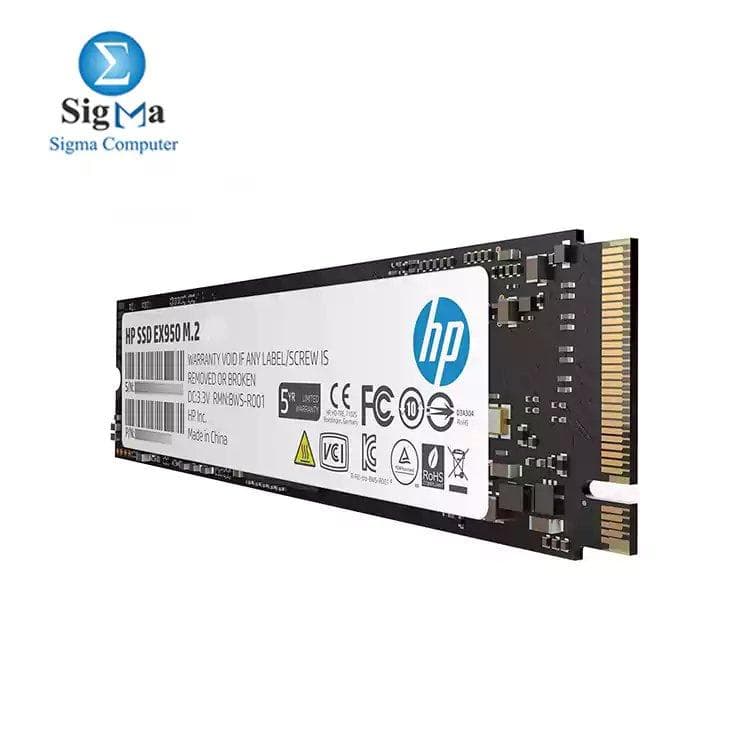 HP EX950 M.2 2TB PCIe 3.1 x4 NVMe 3D TLC NAND Internal Solid State Drive
