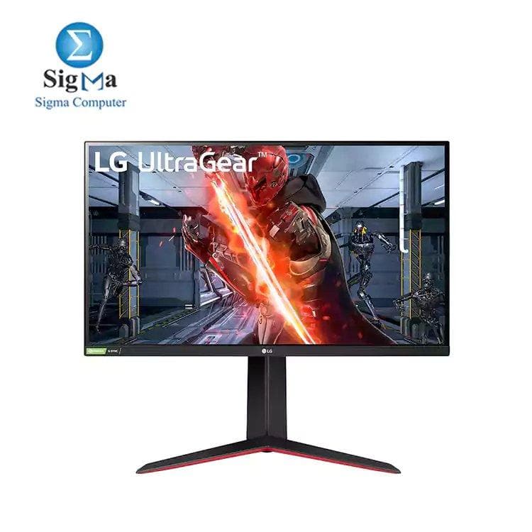 شاشة ال جي 27 بوصة UltraGear 27GN850-B بدقة QHD ولوحة Nano IPS وزمن استجابة 1 مللي ثانية ومعدل تحديث 144Hz متوافقة مع G-SYNC جيمنج