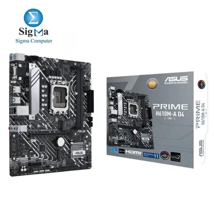 لوحة أم اسوس PRIME H610M-A D4-CSM سوكيت LGA 1700