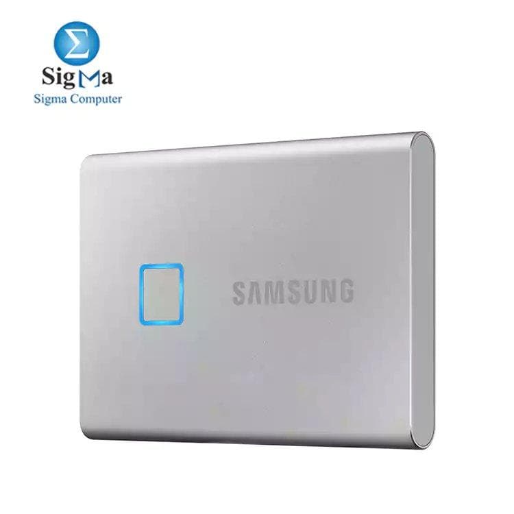 هارد خارجي سامسونج SSD T7 TOUCH سعة 1TB USB 3.2 (فضي)