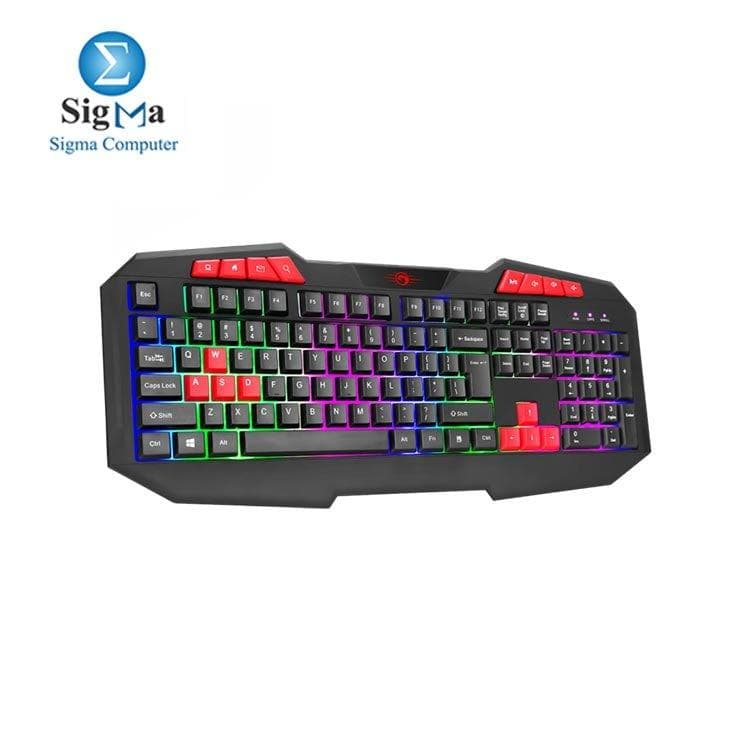 كيبورد جيمنج سلكي مارفو K602 بإضاءة Rainbow، 112 مفتاح