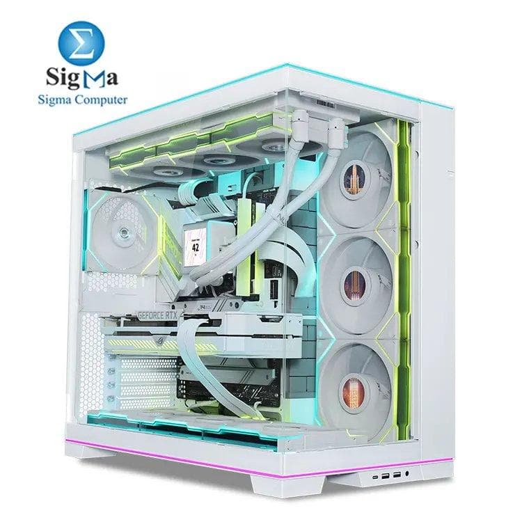 كيسة ليان لي O11 Dynamic Evo RGB أبيض Mid Tower-O11DERGBW