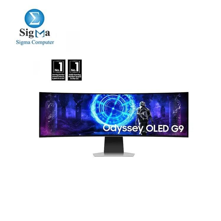 Samsung Odyssey OLED G9 G95SD, 49-Inch Size DQHD Super Ultra Wide Gaming Computer Monitor, Refresh Rate 240Hz & Response Time 0.03ms(GTG) with FreeSync Premium Pro and Smart Features - LS49DG950SUXEN