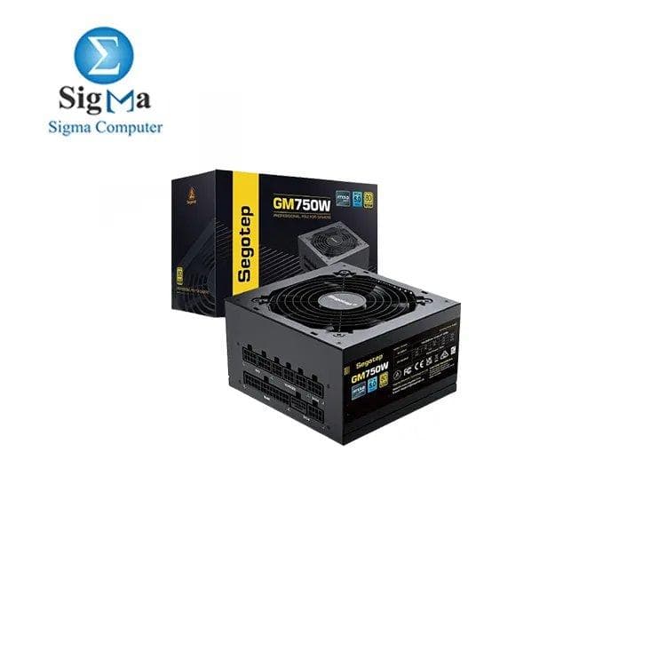 Segotep-750W BLACK NON MODULAR PCIe 5.0 & ATX 3.0 Gaming PSU -GN750W1.2-B