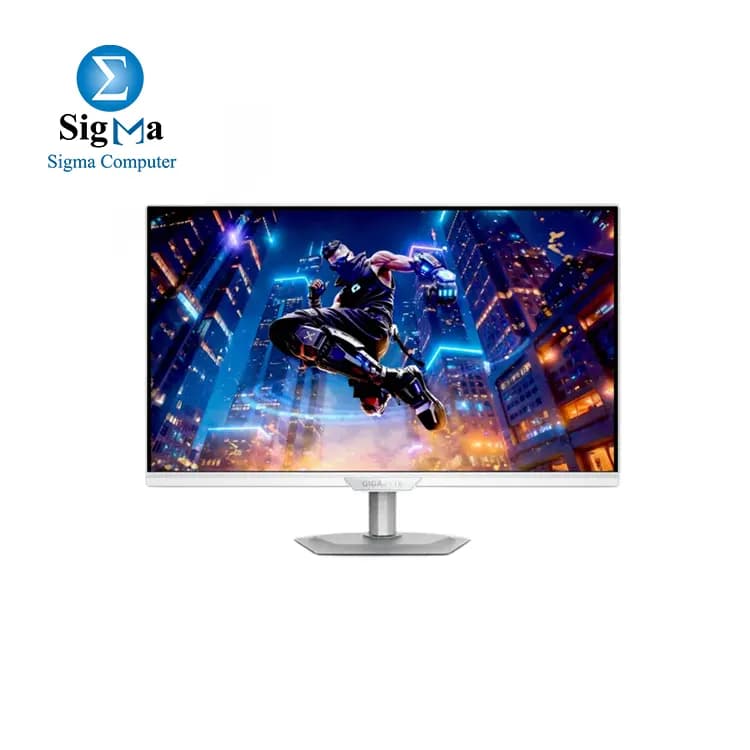 شاشة جيجابايت M27UP Ice جيمنج 27 بوصة 4K UHD - Dual Mode (4K 160Hz or FHD 320Hz), 3840 x 2160, 1ms, 350 CD/m², FreeSync Premium, DisplayHDR400, HDMI 2.1, DisplayPort 1.4