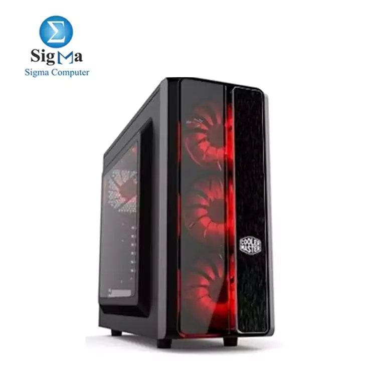 كيسة كمبيوتر CMP-503 Mid Tower - أسود + مزود طاقة 600W