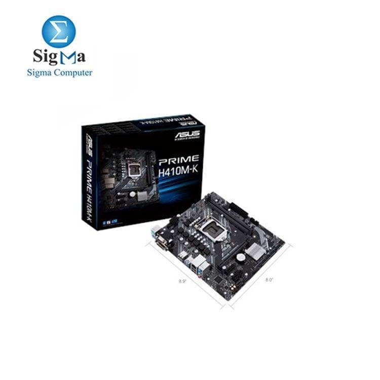 لوحة أم اسوس PRIME H410M -K انتل H410 (LGA 1200) mic-ATX