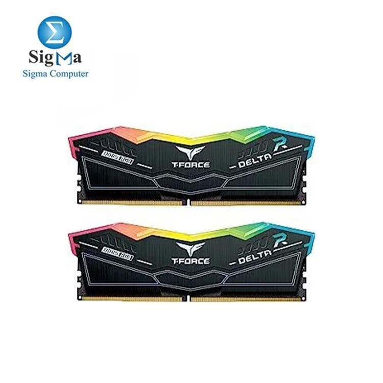 TEAMGROUP 32G T-FORCE DELTA RGB(BK) UD-D5 16GBx2 5600 DDR5 DESKTOP MEMORY