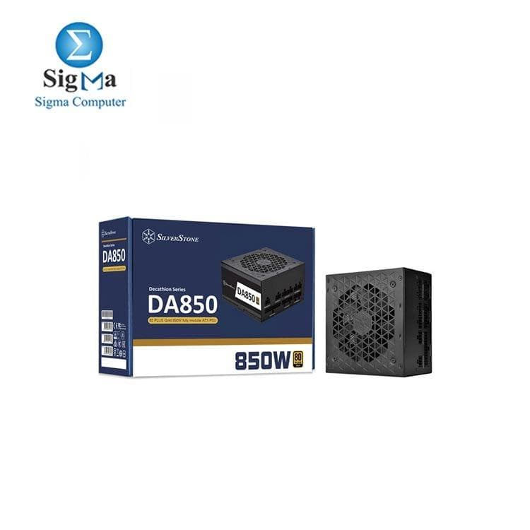 مزود طاقة SST-DA850-G من سيلفرستون، 850 وات، 80 PLUS Gold، كامل الكابلات (Full Module)، ATX