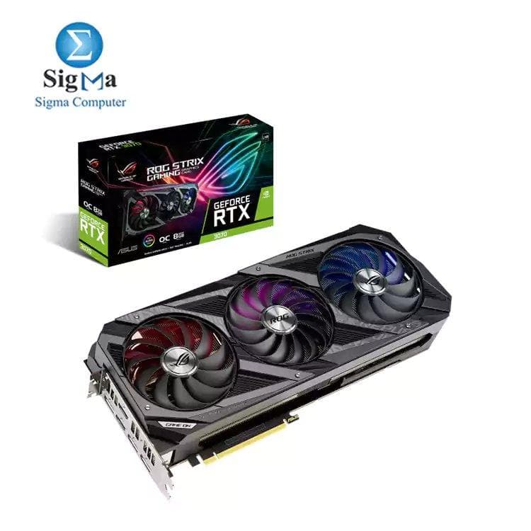 كرت شاشة اسوس ROG-STRIX-RTX3070-O8G-GAMING