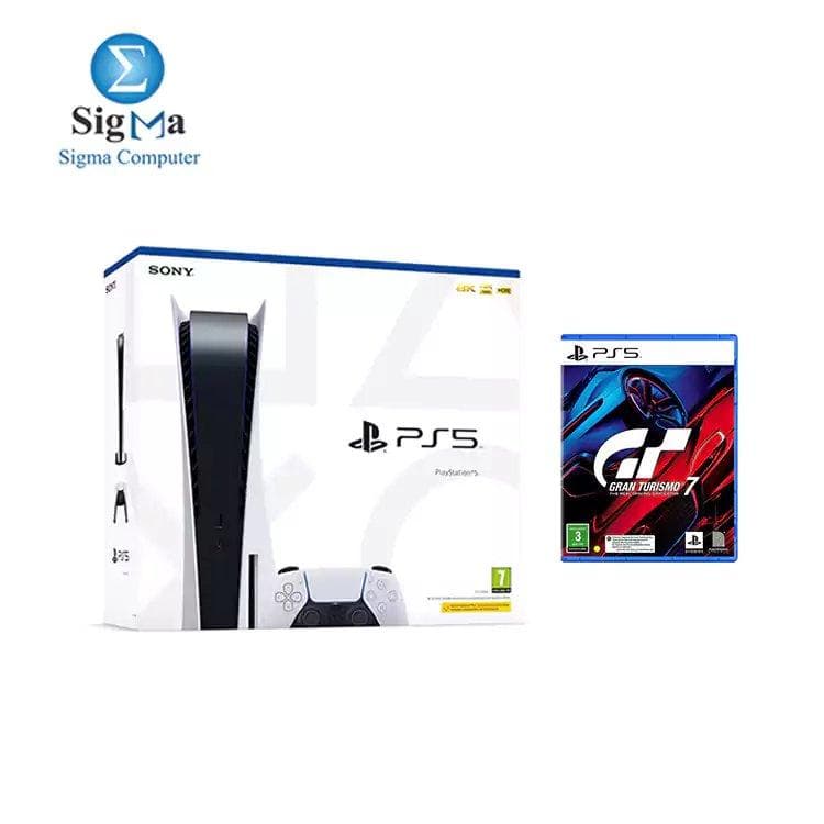 سوني بلايستيشن 5 نسخة قياسية CFI-1116A مع لعبة Gran Turismo 7