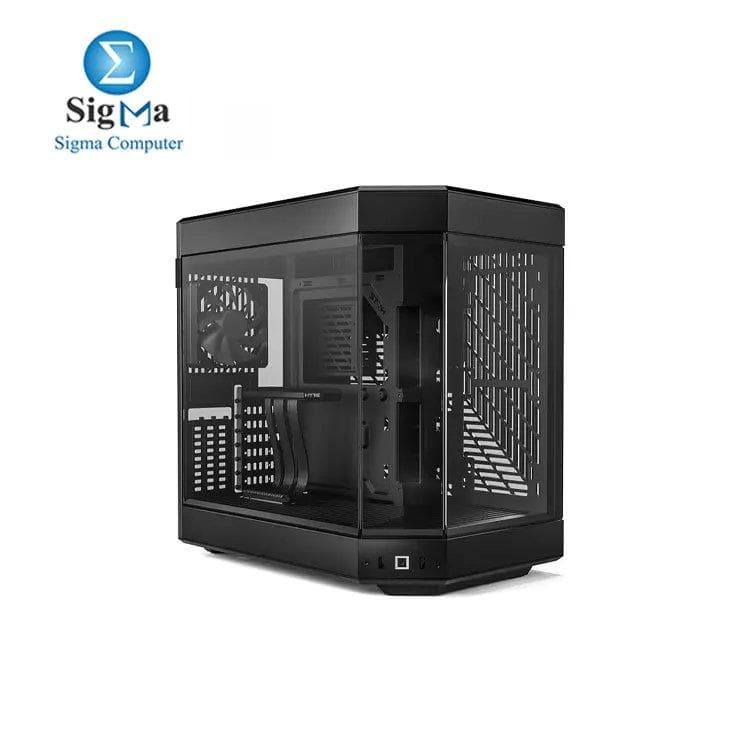 HYTE Y60 Modern Aesthetic Dual Chamber Panoramic Tempered Glass Mid-Tower ATX Computer Gaming Case with PCIE 4.0 Riser Cable Included, Black (CS-HYTE-Y60-B)
