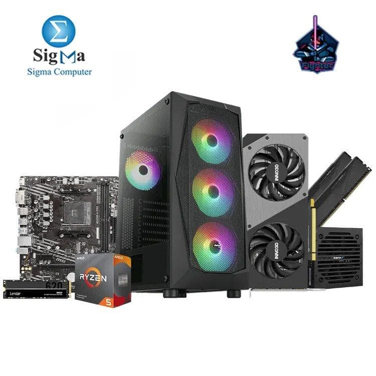 فايتر R5 3600 4060 8GB -324- ام اس اي A520M-A PRO - اي ام دي Ryzen 5 3600 - KLEVV 2x8GB 3200MHz - Inno3D RTX4060 8GB - Lexar NM620 256GB - Aerocool FALCON ARGB وباور سبلاي VX PLUS 600W
