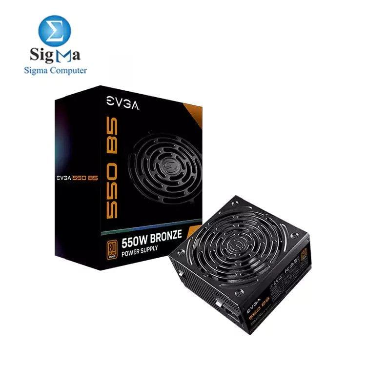 مزود طاقة EVGA 550 B5, 80 Plus BRONZE 550W, كامل الوحدات 220-B5-0550-V2
