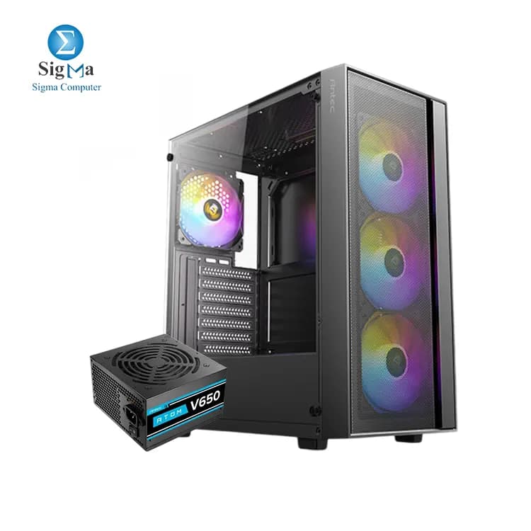 ANTEC AX65 4Fan 120M ARGB+PSU Antec Atom V650