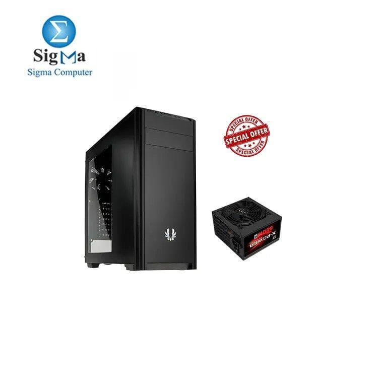 باندل كيسة Bitfenix Nova Midi Tower مع باور XIGMATEK X-POWER 600W