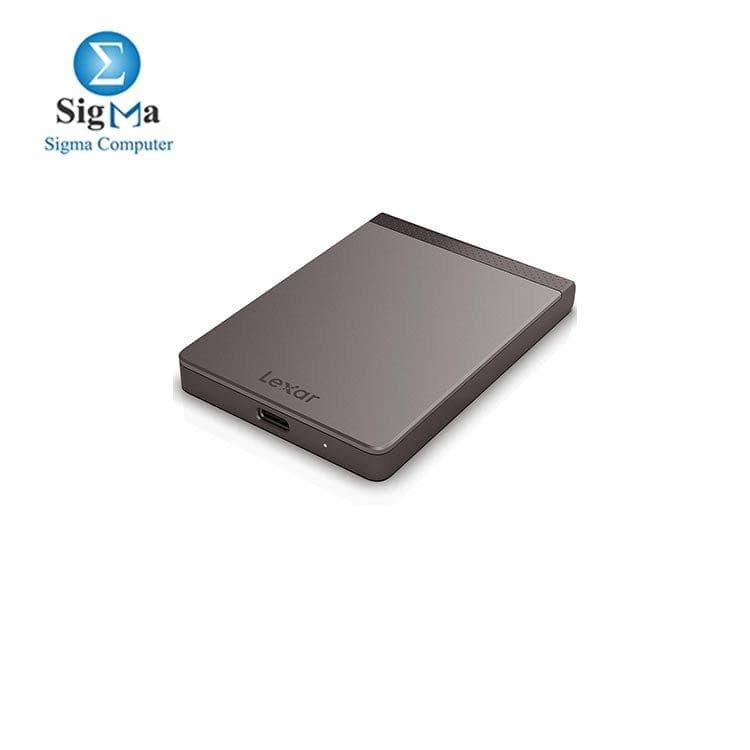 هارد SSD خارجي محمول Lexar SL200 سعة 1TB سرعة قراءة 550MB/s وسرعة كتابة 400MB/s بمنفذ USB Type-C
