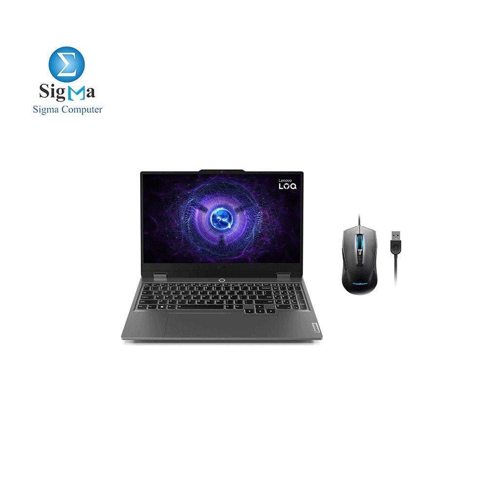 لابتوب لينوفو LOQ 15IRX9 83DV006JAX - معالج Intel Core I7 13650HX - كرت شاشة Nvidia GeForce RTX 4060 8G - 16G DDR5 4800 MHz - 1TB NVMe SSD - 15.6 بوصة FHD IPS 300nits مضاد للتوهج، 100% sRGB، 144Hz