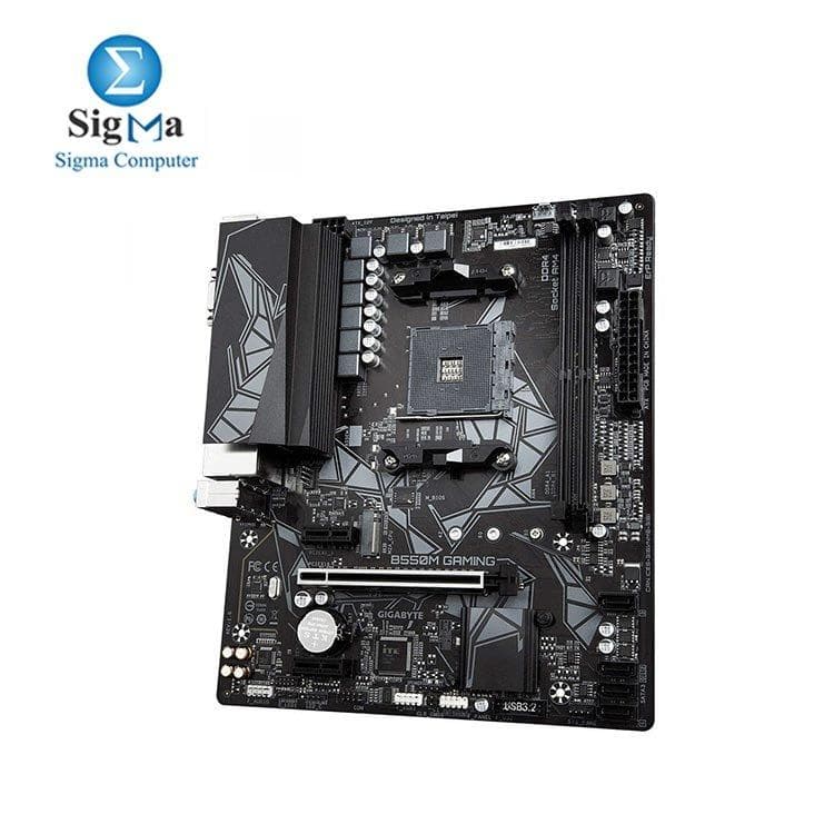 جيجابايت B550M Gaming مع Pure Digital VRM Solution, PCIe 4.0/3.0 x4 M.2, RGB Fusion 2.0 لوحة أم