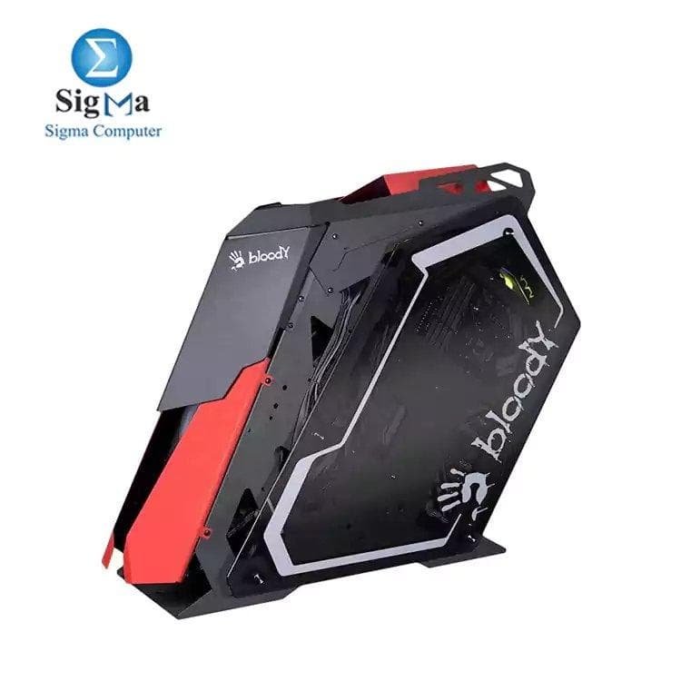 كيسة جيمنج BLOODY GH-30 ROGUE ميد تاور بإضاءة RGB مع 5 مراوح 120 مم