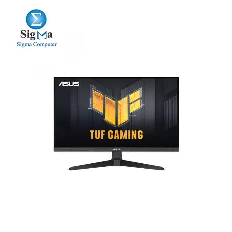 شاشة جيمنج اسوس TUF Gaming VG279Q3A - مقاس 27 بوصة، Full HD (1920x1080)، تردد 180Hz، لوحة Fast IPS، تقنية ELMB Sync، استجابة 1ms (GTG)، تقنية FreeSync Premium، متوافقة مع G-Sync، تغطية ألوان 99% sRGB