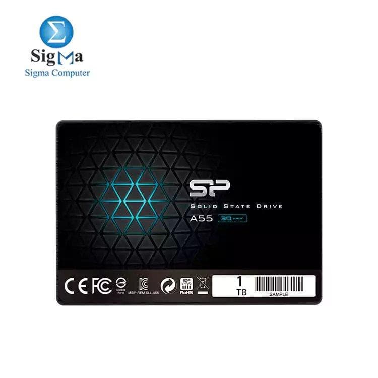 سيليكون باور 1TB SSD 3D NAND A55 تعزيز الأداء SATA III 2.5