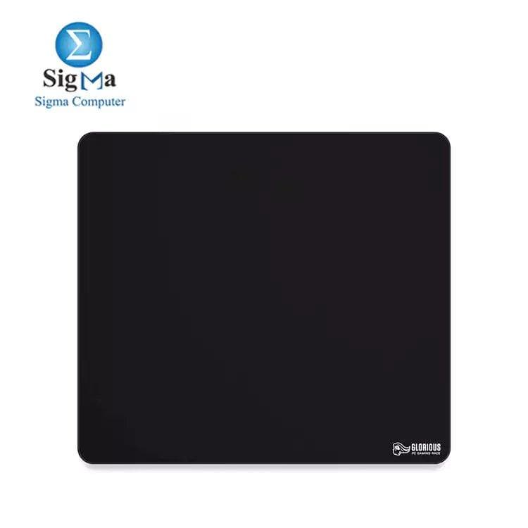 Glorious XL Heavy Gaming MousePad - 5mm Stitched Edges, Black Cloth 457x406x5mm