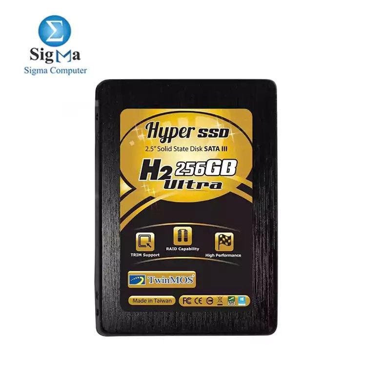 هارد SSD TwinMOS 256GB مقاس 2.5 بوصة فائق النحافة H2