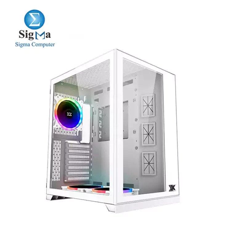 XIGMATEK AQUARIUS S ARCTIC ARGB WHITE MID TOWER CASE