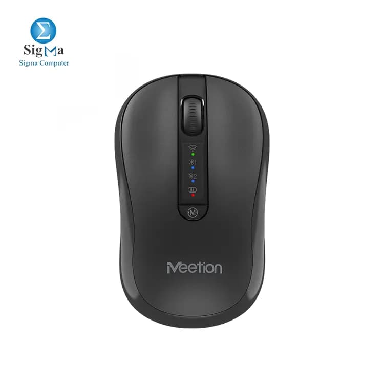 MEETION BTM185R Rechargeable Wireless & Bluetooth Dual Mode Mouse – Silent & Ergonomic